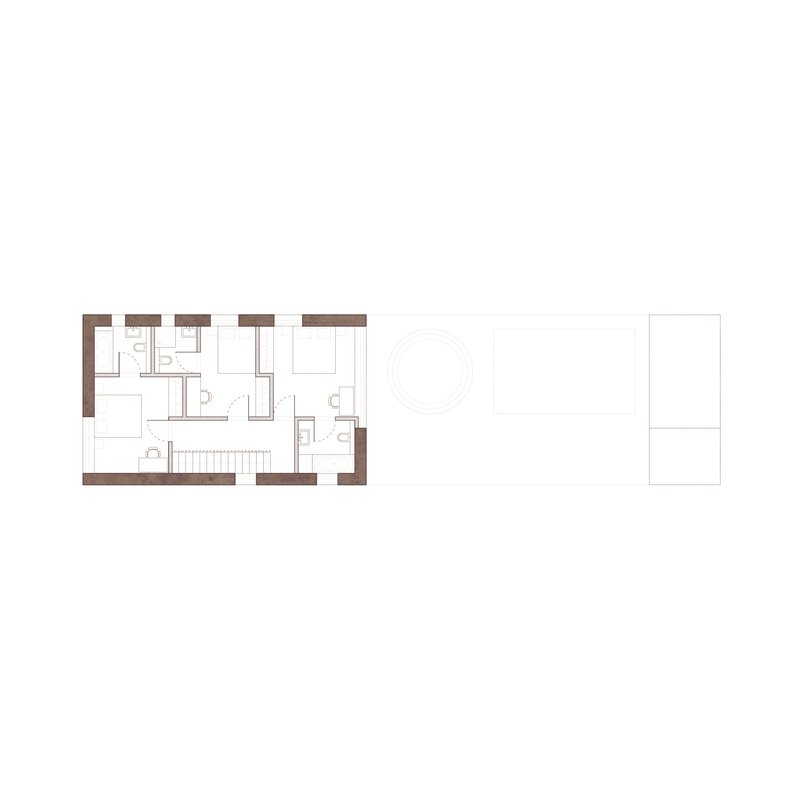 Villa Olivia upper floor plan
