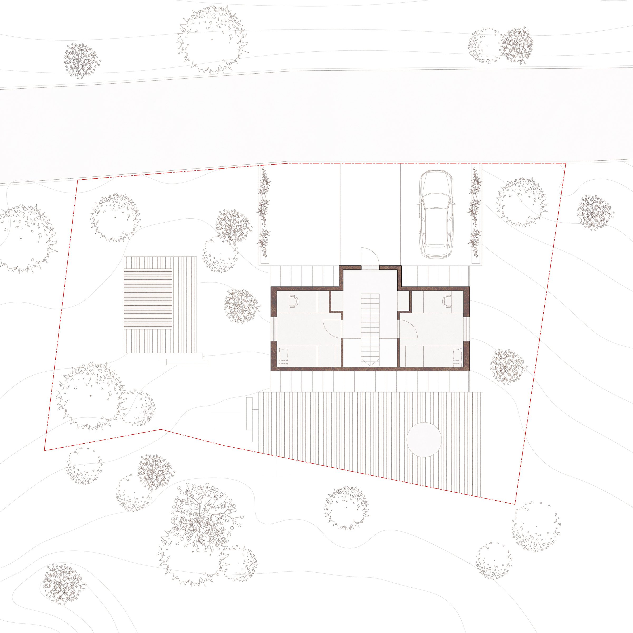 Woodland Retreat upper floor plan