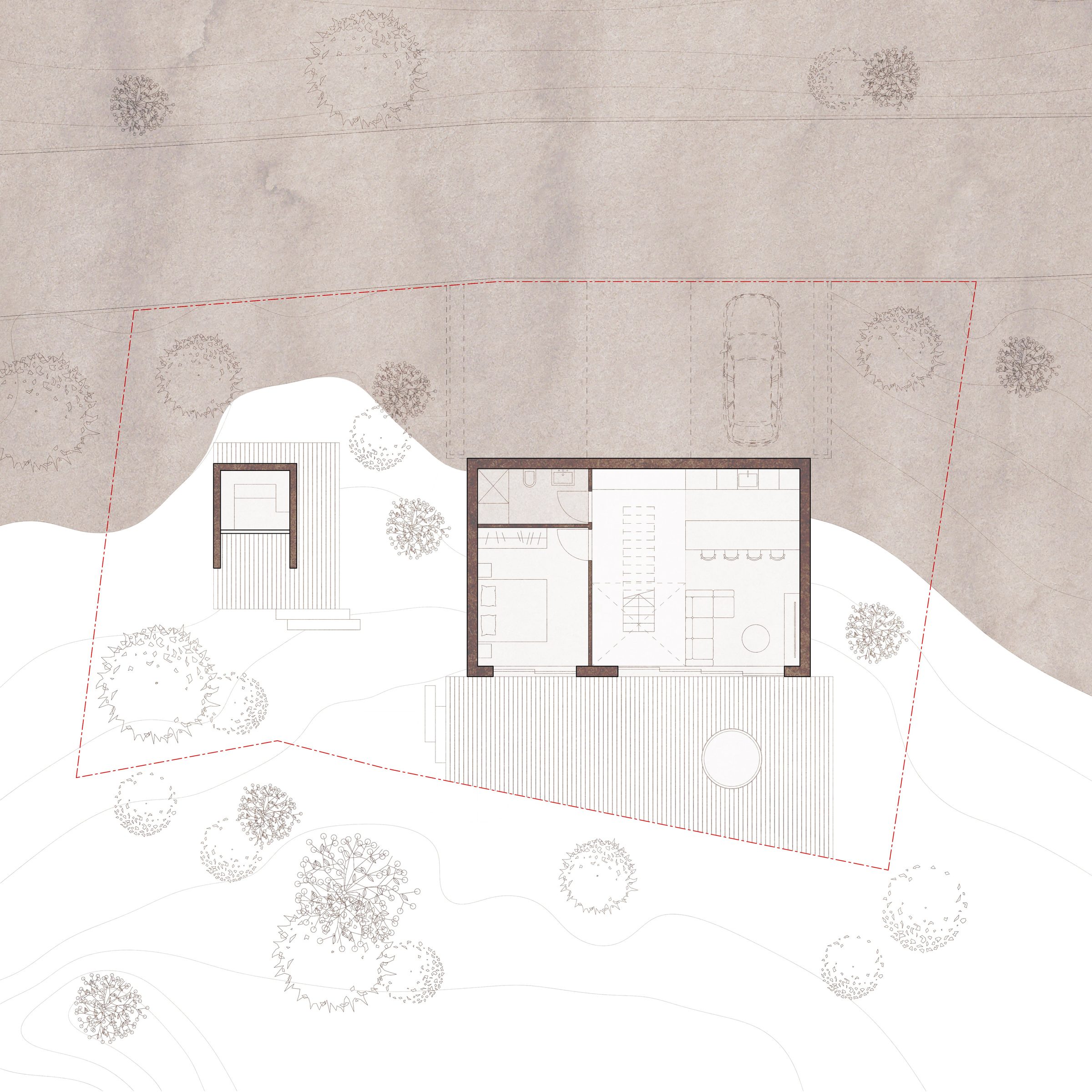 Woodland Retreat ground floor plan
